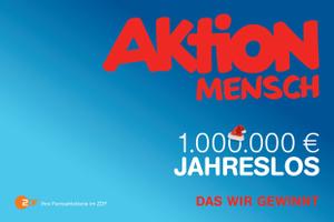 1.000.000-€-Chance: Gewinnen Sie ein Jahreslos der Aktion Mensch!