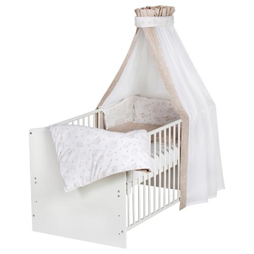 Schardt Babybett mit Ausstattung Classic White 70x140 cm