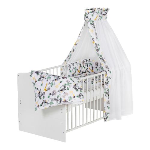 Schardt 4-tlg. Bettset Jungle weiss