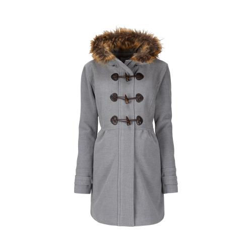 2hearts Cosy & Wild Umstands-Mantel Romantic Duffle Coat mit Fake Fur